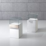 Banco In Legno con Teca In Cristallo Temperato 50 x 53 x 100 cm QF/5B