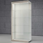 Vetrina in cristalli temperati 100 x 40 x 210 cm QF/C