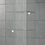 Vetrina In Cristallo Temperati con Faretti LED laterali 45 x 45 x190 cm Q/45