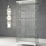 Vetrina In Cristallo Temperati con Faretti LED 85 x 45 x 190 cm Q/85