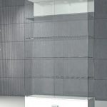 Vetrina in Cristalli Temperati con Faretti LED e base con cassetto 120 x 40 x 210 cm VE/120C