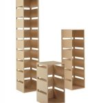 Colonna Multiuso in Legno con 3 tagli 40 x 40 x 77 cm 77/R