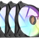 Kit 3 Pz Ventole Noua Lapix 1000Rpm 120X120X25 mm RGB Rainbow