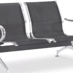 Panca 2 Posti in Acciaio Microforato Colore Grigio