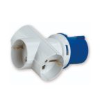 ADATTATORE INDUSTRIALE CON 3 PRESE SCHUKO