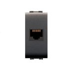 6 PZ PRESA TELEFONO RJ45 PLUG 8/8 NERO