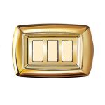 10 Pz- PLACCA A MURO COLOR ORO