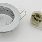 10 pz Faretti da Incasso Fisso per LED Cromo