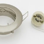 10 pz Faretti da Incasso Fisso per LED Nikel Satinato