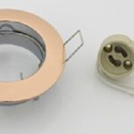 10 pz Faretti da Incasso Fisso per LED Oro