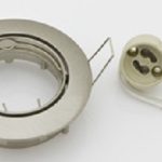 10 pz Faretti da Incasso Orientabile per LED Nikel Satinato