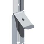 Gancio con Molla per Profili a Scatto per Guide a U 40/28/40 - Confezione 10 Pezzi