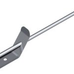 Gancio con Molla con Tondino Piega a U per Profili a Scatto U 40/28/40 - Confezione 10 Pezzi