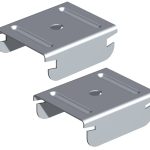 Gancio Distanziatore Foro Passante ø 7 per Montanti a C 15/48/15 e 27/48/27 Bordo Schiacciato - Confezione 10 Pezzi