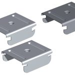 Gancio Distanziatore Foro Passante ø 6 Filettato per Montanti a C 15/48/15 e 27/48/27 Bordo Arrotondato - Confezione 10 Pezzi