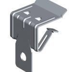 Gancio di Fissaggio in Acciaio con Barra Filettata per Putrelle da 1,5/4 mm - Confezione 10 Pezzi