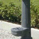 Fontana Tondo Realizzata In Fusione Di Ghisa h130cm