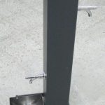 Fontanella Con Abbeveratoio cani Dotata di Doppio Rubinetto Cromato a Pulsante In Acciaio sez. mm. 150x150 cm