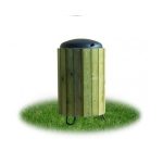 CESTONE RIVESTITO IN LEGNO DI PINO TRATTATO IN AUTOCLAVE