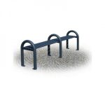 Panca in Acciaio Zincato e Verniciato 200 x 42 x H 45 cm