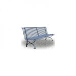 Panchina in Tubo Tondo Zincato e Verniciato 200 x 61 x H 83 cm