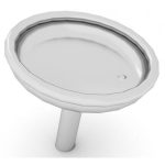 Giostra Rotante A Forma Di Tazza; In Acciaio Inox, Seduta Avvolgente