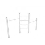 Palestra Ginnica Con Montanti Realizzati In Tubolare Di Acciaio Inossidabile