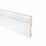 CONF. 10 PZ BATTISCOPA DUCALE MDF BIANCO VERNICIABILE MISURE