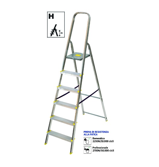 SCALA DOMESTICA CASALINGA SCALETTO IN ALLUMINIO FRAMAR PIUMA MADE IN ITALY