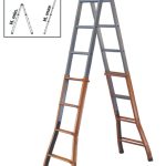 Scala Telescopica Gigante In Acciaio 141x59x19 cm