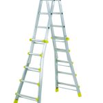 Scala Telescopica In Alluminio Gradini 5 + 5