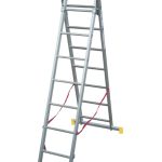 Scala In Alluminio Bivalente 2x10 Gradini 286 cm