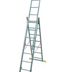 Scala In Alluminio A Compasso Misure 202X80X15