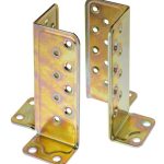 SUPPORTO ANGOLARE PER TRAVE IN LEGNO LAMELLARE IN ACCIAIO TROPICALIZZATO 73X73X177 MM