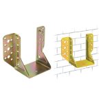 SUPPORTO PER TRAVE IN LEGNO LAMELLARE IN ACCIAIO TROPICALIZZATO 81X120 MM