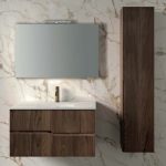 Composizione Arredo Bagno Modello Victor Colore Rovere Rio Base 100 cm