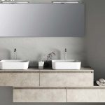 Composizione 9 Pz Arredo Bagno Modello Surf Colore Rovere Alaska