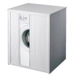 Mobile Coprilavatrice o Asciugatrice XXL Da Esterno Colore Bianco 76,3x71x h 94 cm kit di montaggio