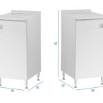 Mobile Base Per Cucina A Una Anta 40 x 50 x h87 cm Colore Bianco Frassino Maniglia a Destra