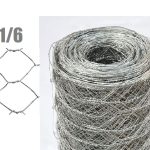 50mt-Rotolo Rete Metallica Zincata Tripla Torsione- Maglia:mm 51/6 -Diametro Filo:mm 1,1 - H 150 cm