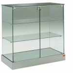 Banco Vendita Vetrina L93xP60xH90 cm CRISTALLI TEMPERATI ANTE BATTENTI art OF20AL