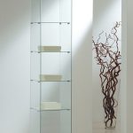 Vetrina Cristalli Temperati 40x40x180cm LL OF418E Made in Italy