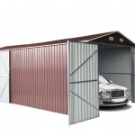 Box Auto Garage Autorimessa Ripostiglio 5 X 3mt Marrone