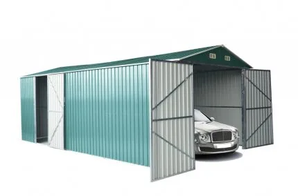 Box Auto Garage Autorimessa Ripostiglio 5 X 3mt Verde