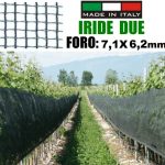 Rete/Telo Di Protezione Antigrandine Iride Due - Foro:7,1x6,2mm - Misure: H 1,5 X 200 M