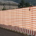 Rotolo 50mt Rete Telo Di Segnalazione Delimitazione Cantiere Frangivista Bianca/Arancio - H 200cm