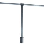 Supporto-Chiave Manuale Per Ancorare Supporto Zincato Per (Palo A T)(Pali In Legno) Nel Terreno