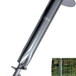 Supporto Zincato Per Ancoraggio Palo Tondo (mm48) Nel Terreno