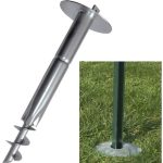 Supporto Zincato Per Ancoraggio Palo A T (mm30x30) (Compreso Adattatore)