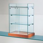 BANCO VENDITA VETRINA L40xP27xH60 cm CRISTALLI TEMPERATI ANTE BATTENTI art OF190F